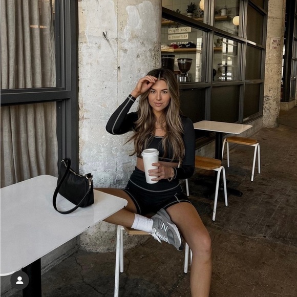 NWT SHOP TAN+LINES BIKER SHORT - Picture 6 of 7